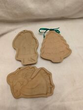Lot of 3 Cookie Molds, Brown Bag Cookie Art Christmas Molds  picture