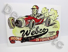 Webco Speed Shop Distressed Vintage Style Vinyl DECAL, Car STICKER, rat rod picture