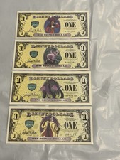 Disney 2013 Villains Heroes Set Dollars Uncirculated Dalmatian Error Disneyland picture