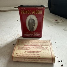 Vintage Prince Albert Tobacco Pocket Tin with Original Content Inside FULL picture