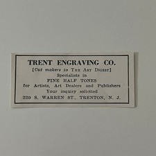 Trent Engraving Co. Fine Half Tones Trenton NJ 1939 Ad SAJ4-S29 picture