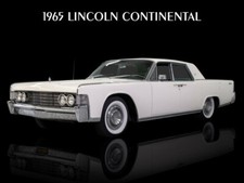1965 Lincoln Continental in White NEW METAL SIGN: 12 x 16
