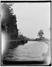 Photo:Danville PA Susquehanna River Profile Rock Old Lapackpicton 1890s picture