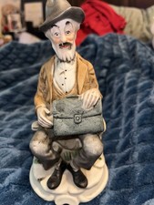Porcelain Man Figurine, Multicolor Glossy Finish People Theme Decor picture