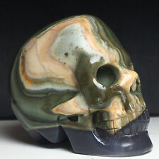 350g Natural Crystal Specimen. Geode agate. Hand-carved. Exquisite Skull.GIFT.UZ picture