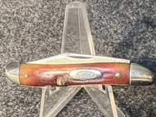 RED STAG * HIGHLY RARE PEANUT * CASE XX 5220 * 1940-64 * VINTAGE Folding Knife picture