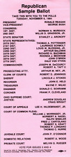 Official Sample Ballot REAGAN/BUSH 1984 Election Vintage - E8G-24 picture