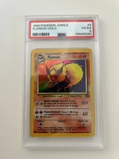 1999 POKEMON JUNGLE #3 FLAREON-HOLO PSA 4 picture