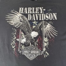 Vintage Republic Harley Davidson T-Shirt L Black Large picture