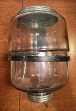 Antique Glass Hoosier Cabinet Sugar Jar Dispenser w Bracket and Lids picture