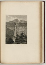 Purac� Volcano Colombia Rio de Vinagre Waterfall 1809 Humboldt Illustration picture
