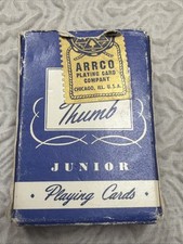 Vintage Tom Thumb Mini Playing Cards Junior Arrco Brand With Vintage Arrco Stamp picture