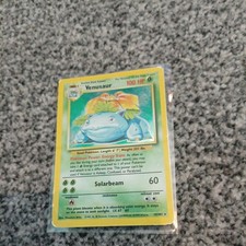 Pokémon TCG Venusaur Holo Rare Card Base Set 15/102 WOTC Vintage 1 picture