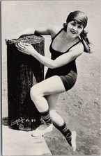MACK SENNETT COMEDIES Photo RPPC Postcard Marie Prevost 