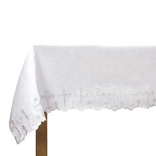 Two-Sided Scallop-Edged Cross Altar Frontal Ideal For Church Decor picture