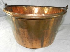 Vintage Hand made Copper Pot - Dovetail Construction w/ hand forged iron handle picture