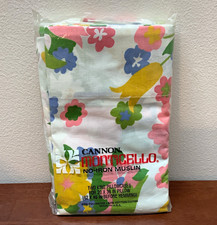 Vintage Cannon Monticello King Pillowcases Floral NOS Set of 2 USA picture