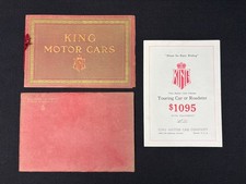 Antique King Motor Car Company Roadster & Touring Automobile Catalog Circa 1913 picture
