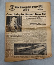 Chronicle Post Army Newspaper 1950s Europe Military 1958 Northern Area Command  picture