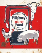 PILLSBURY'S BEST FEED ADVERTISING SIGN picture