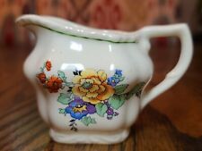 Vintage Steubenville Ivory Vase with Handpainted Flowers Pitcher  No.311 picture