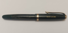 VINTAGE FABER-CASTELL 884 GREEN STRIPE FOUNTAIN PEN ORIGINAL GOLD NIB 1955-60' picture