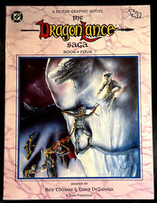 High Grade DRAGONLANCE SAGA Book 4 1st Print 1990 TSR DC Comic Graphic Novel PB picture