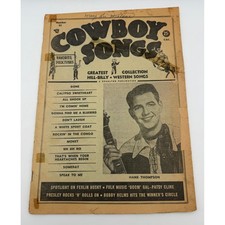 Vintage 1957 Cowboy Songs Magazine No 53 Hank Thompson Elvis Presley Patsy Cline picture