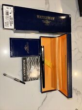 Waterman Exclusive Fountain Pen Black Lacquer 18K Gold Nib France picture