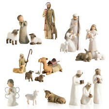 Jesus Willow Tree Nativity Figures Statue Hand Painted Decor Christmas Gift picture