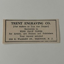 Trent Engraving Co Specialists In Fine Half Tones Trenton NJ 1943 Ad SAJ5-S10 picture
