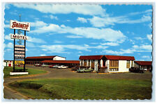 c1960's Barney's Motel Brandon Manitoba Canada Vintage Unposted Postcard picture