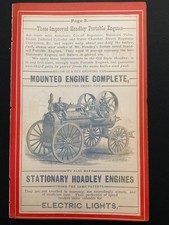 1883 Antique Ad Page Stationary Hoadley Engines, McLauthlin's Steam Boilers MA picture