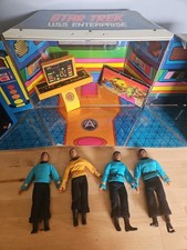 VTG 1975 Mego Star Trek USS Enterprise Transporter Bridge Playset Figures Lot picture