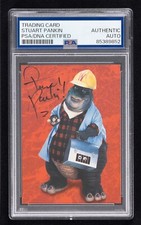 Stuart Pankin Signed 1992 Pro Set Dinosaurs Card #11 (PSA) Earl Sinclair picture