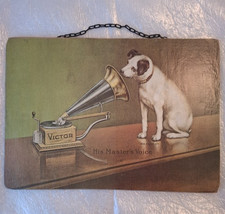 His Master's Voice Wall Hanging - Wood - RCA Victor Trademark - Nipper picture