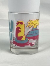 AKU AKU Tiki Bar Rocks Glass Barware Tiki Glass Moai Orlando, FL Blue and Yellow picture