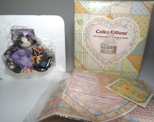 Our Friendship Is A Magical Spell 1997 Enesco Calico Kittens Halloween 274852 picture