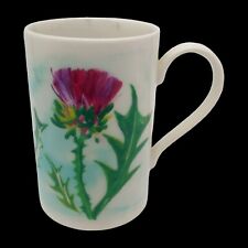 Dunoon Scottish Thistle Coffee Mug - 10oz Pink Purple Floral Flowers Scotland picture