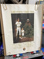 Vintage 1986 Smokey Bear 17x22 Poster Oakland A's Dave Kingman Rolled picture