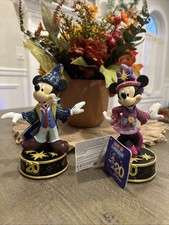 Very Rare Disneyland Paris 20th Anniversary Mickey & Minnie Figurine, NWT picture