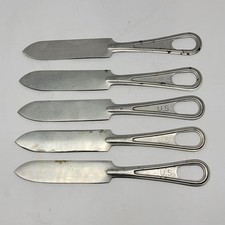 Vintage U.S. Military Mess Hall Knives Lot of 5 UCCO USGI Flatware Camping Field picture