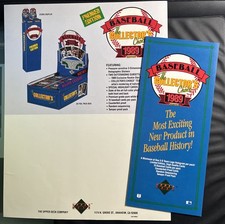 1988 1989 Upper Deck Baseball Card Print Ad Advertisement & Brochure Premier picture