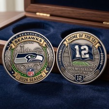 Seattle Seahawks Home Of The 12s Commemorative Coin NFL Fan Gift picture