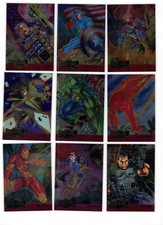 1995 MARVEL METAL RED FOIL METAL BLASTER 18-CARD INSERT SET NM/MINT picture