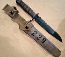 Vintage Genuine OKC3S Knife Bayont OKC-3S + Sheath Ontario Knife Real USMC Issue picture