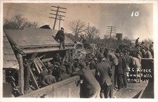 Deadly Train Wreck 1912 Iowa Falls IA ICRR Railroad RPPC Photo Postcard COPY picture
