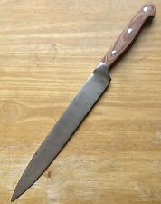 NICE Vtg SABATIER LOIRE 8” Hi-Carbon Stainless Forged Carving Knife w/ Wood Hdl picture