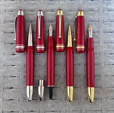Montblanc Meisterstück Red Gold Fountain Pen Special Edition 14K Gold Nib picture