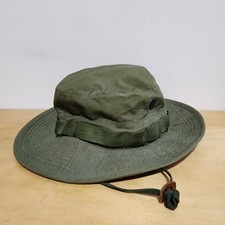 Vintage 1969 Vietnam War US Military OG-107 Ripstop Jungle Boonie Hat 7 5/8 picture